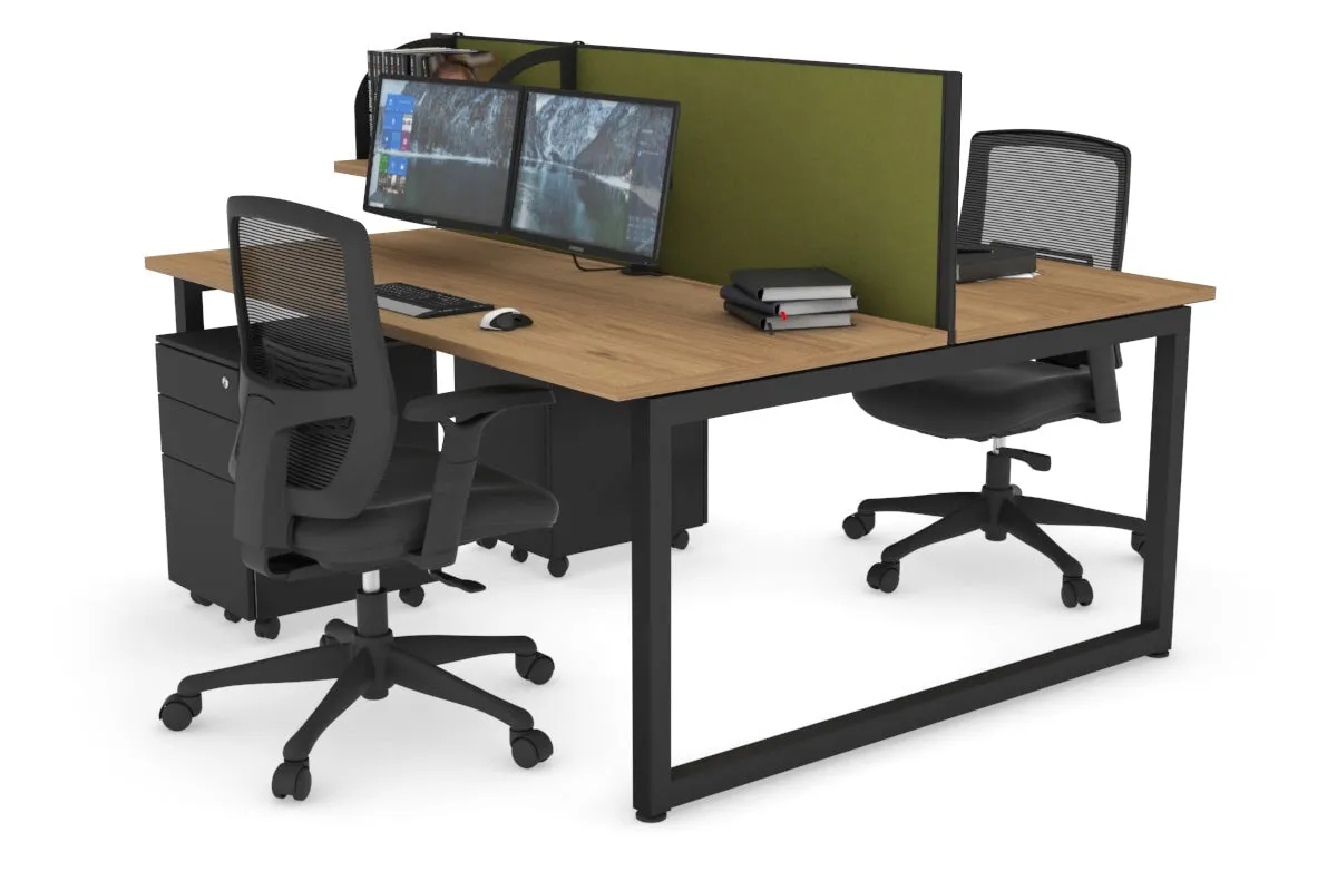 Quadro Loop Legs 2 Person Office Workstation [1400L x 700W]