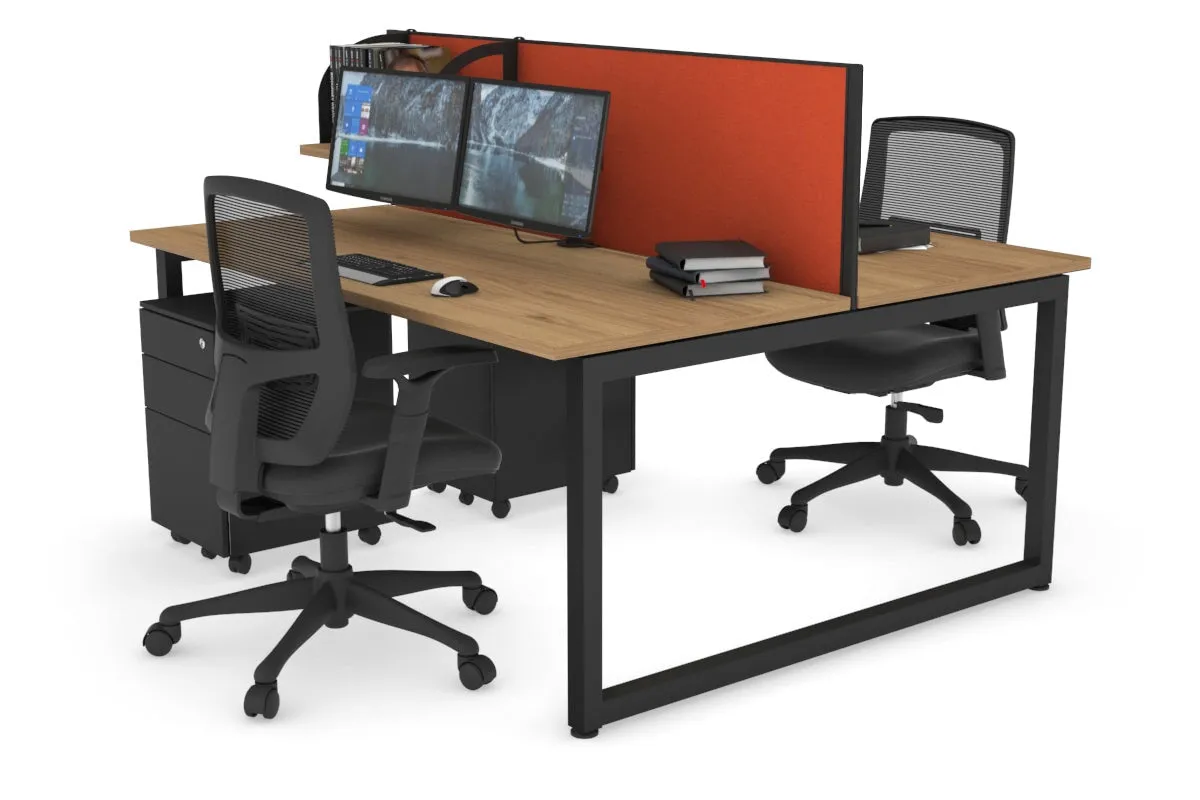 Quadro Loop Legs 2 Person Office Workstation [1400L x 700W]