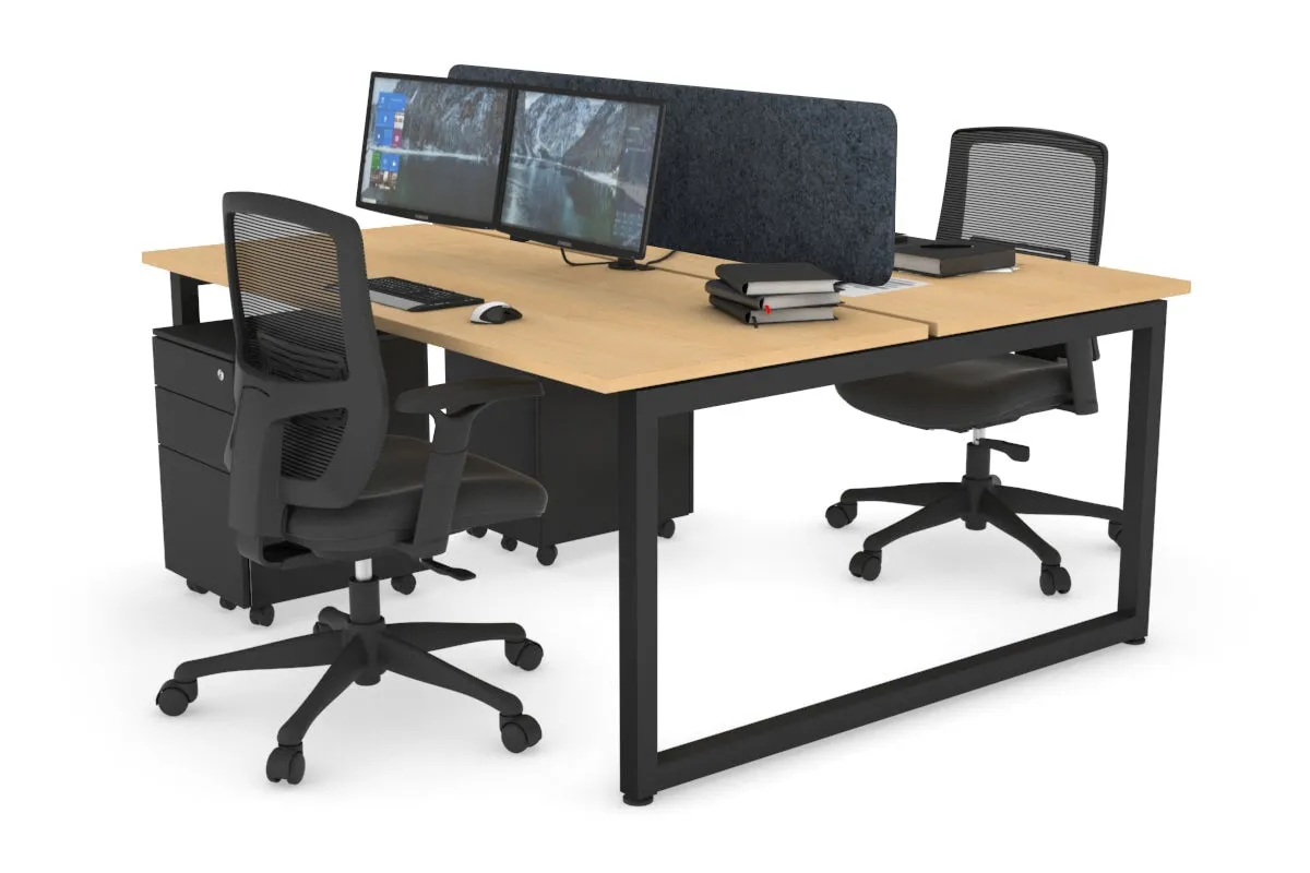 Quadro Loop Legs 2 Person Office Workstation [1400L x 700W]
