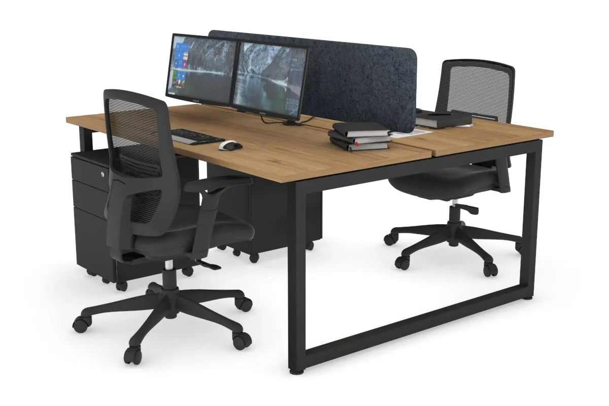 Quadro Loop Legs 2 Person Office Workstation [1400L x 700W]
