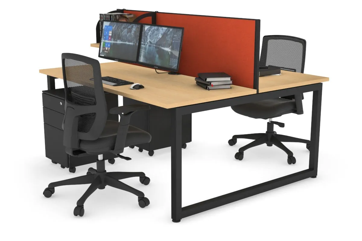 Quadro Loop Legs 2 Person Office Workstation [1400L x 700W]