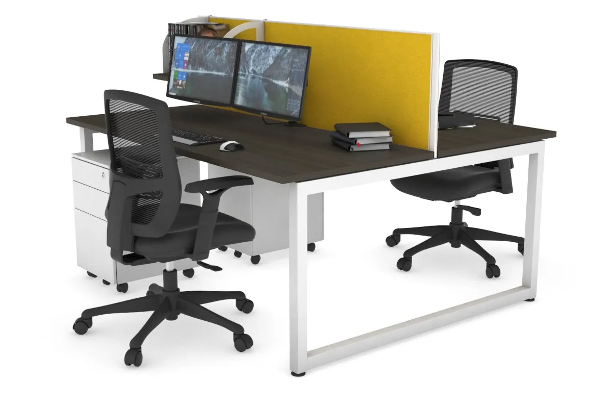 Quadro Loop Legs 2 Person Office Workstation [1400L x 700W]