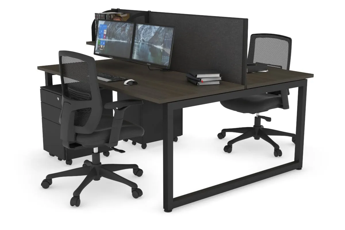 Quadro Loop Legs 2 Person Office Workstation [1400L x 700W]
