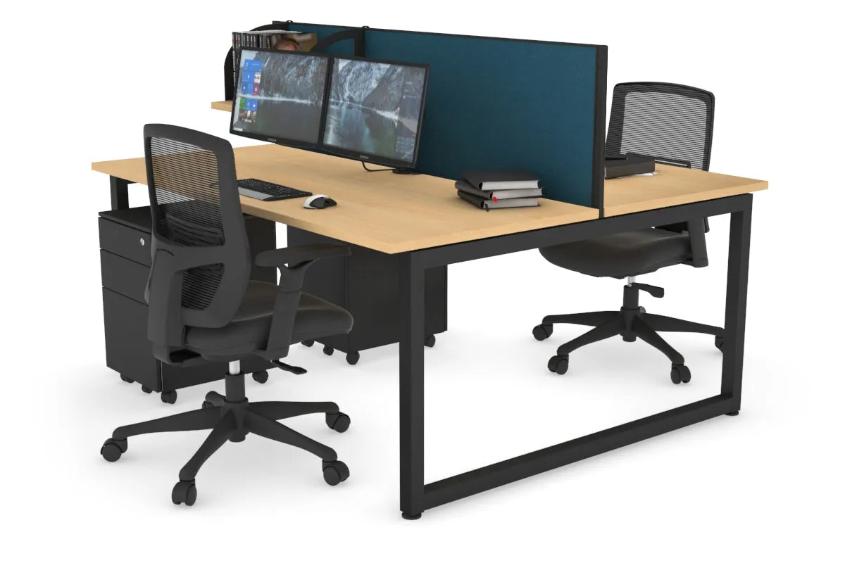 Quadro Loop Legs 2 Person Office Workstation [1400L x 700W]
