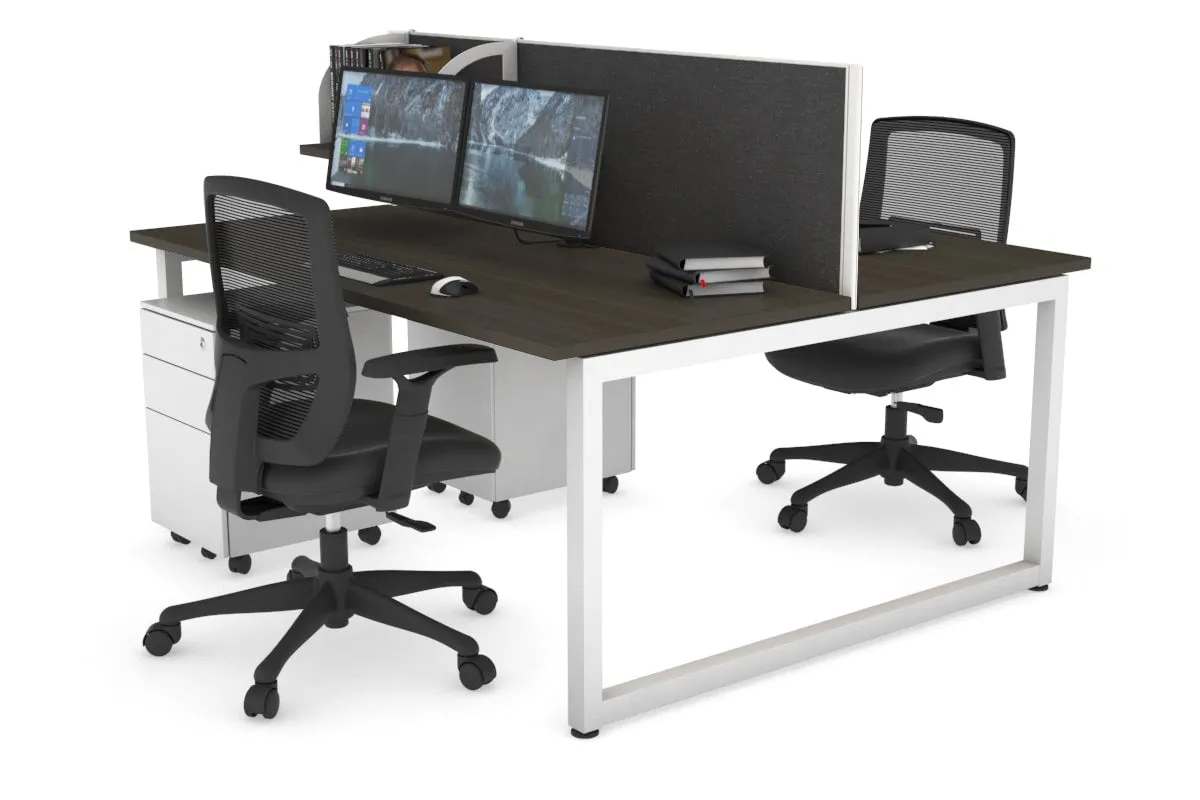 Quadro Loop Legs 2 Person Office Workstation [1400L x 700W]