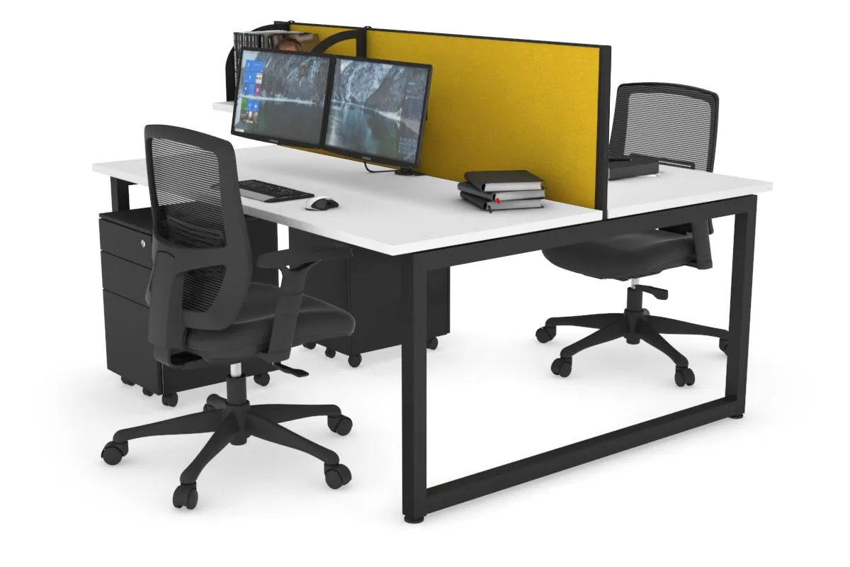 Quadro Loop Legs 2 Person Office Workstation [1400L x 700W]