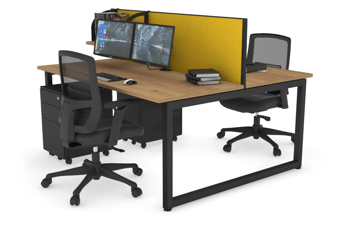 Quadro Loop Legs 2 Person Office Workstation [1400L x 700W]