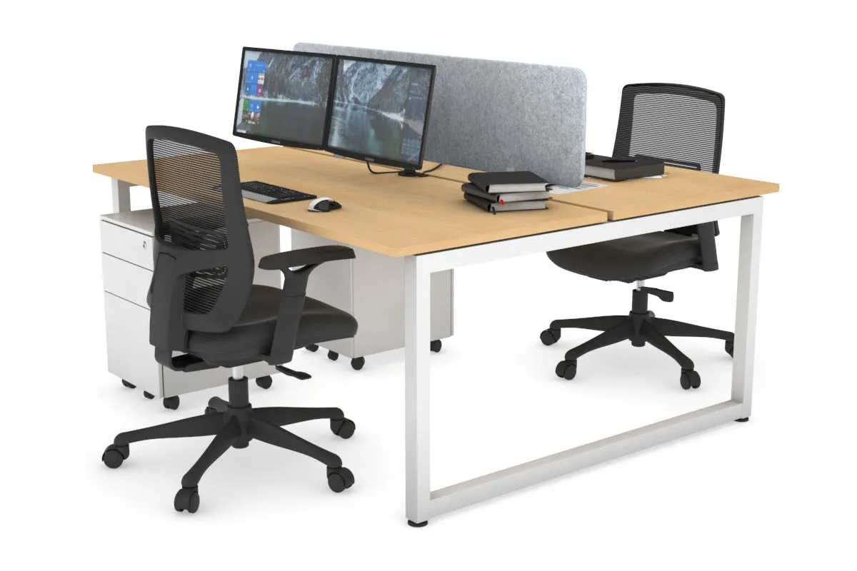 Quadro Loop Legs 2 Person Office Workstation [1400L x 700W]