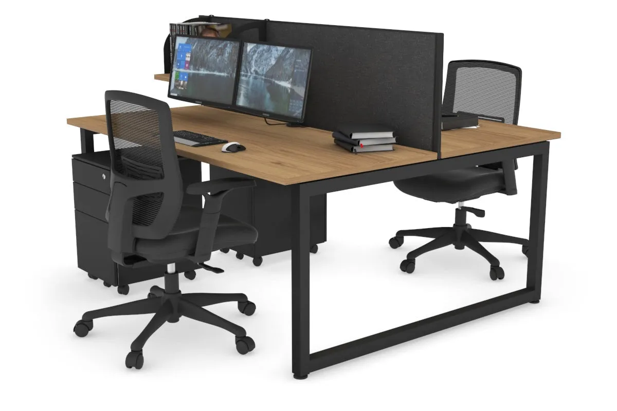 Quadro Loop Legs 2 Person Office Workstation [1400L x 700W]