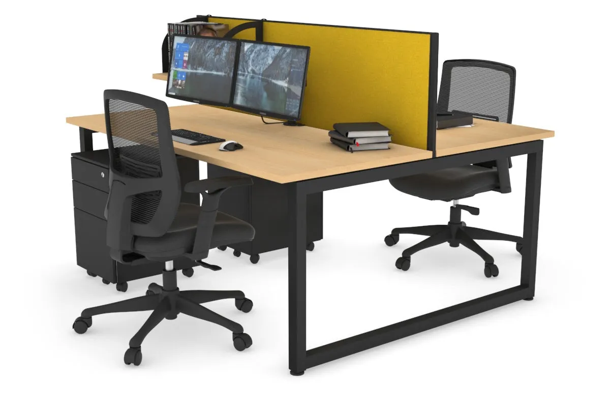 Quadro Loop Legs 2 Person Office Workstation [1400L x 700W]