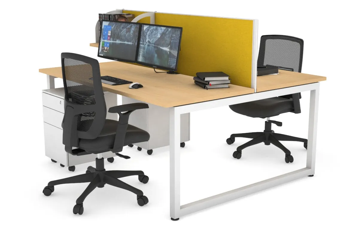 Quadro Loop Legs 2 Person Office Workstation [1400L x 700W]