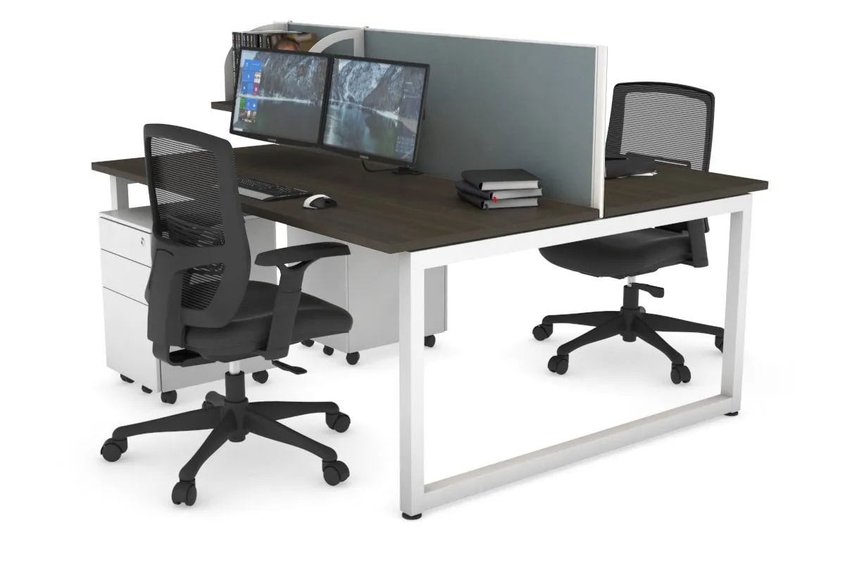 Quadro Loop Legs 2 Person Office Workstation [1400L x 700W]