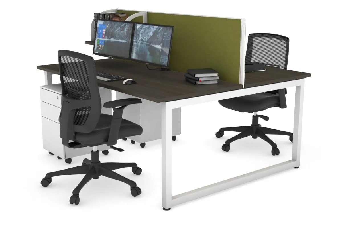 Quadro Loop Legs 2 Person Office Workstation [1400L x 700W]