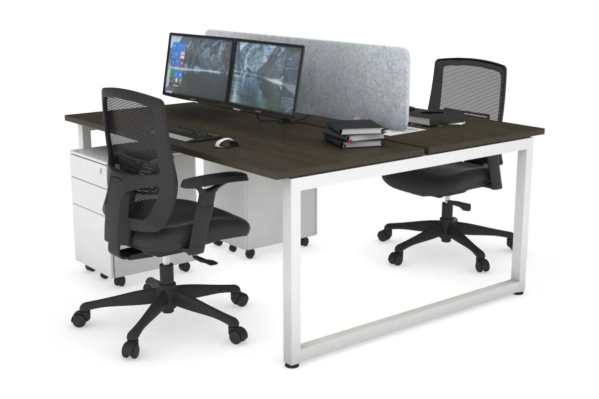 Quadro Loop Legs 2 Person Office Workstation [1400L x 700W]