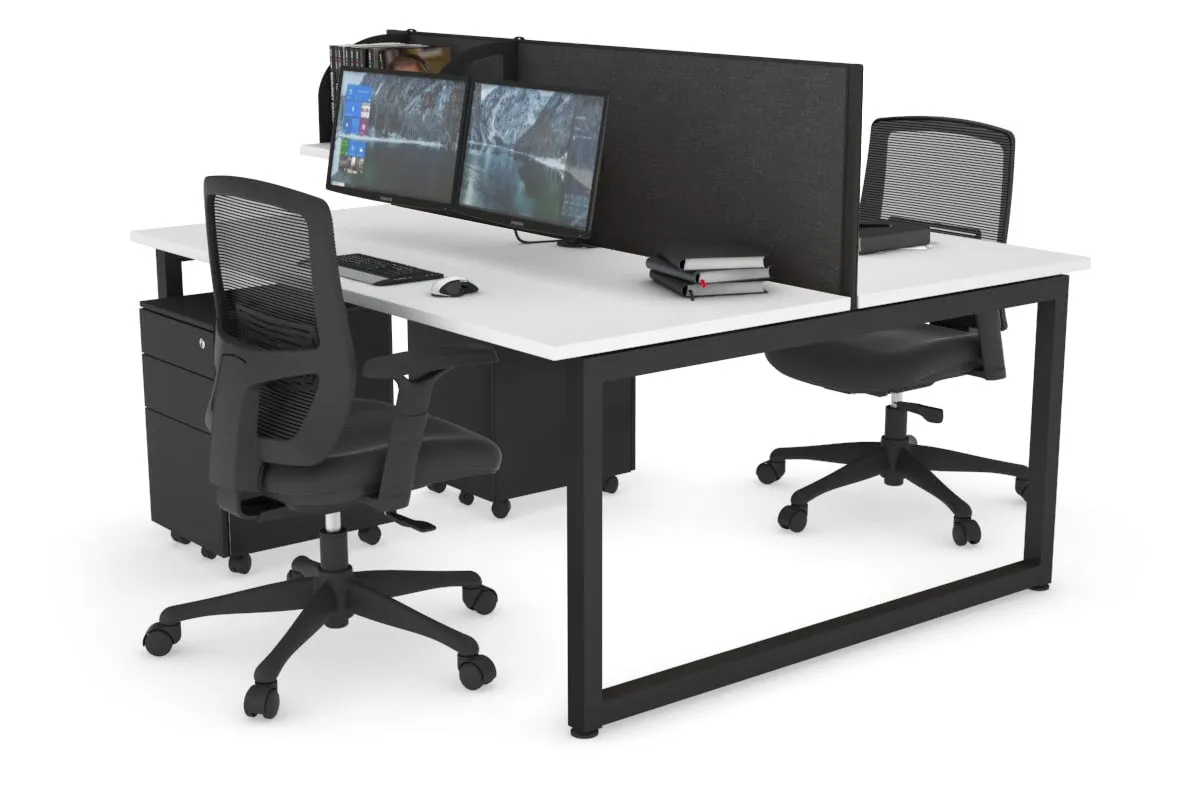 Quadro Loop Legs 2 Person Office Workstation [1400L x 700W]