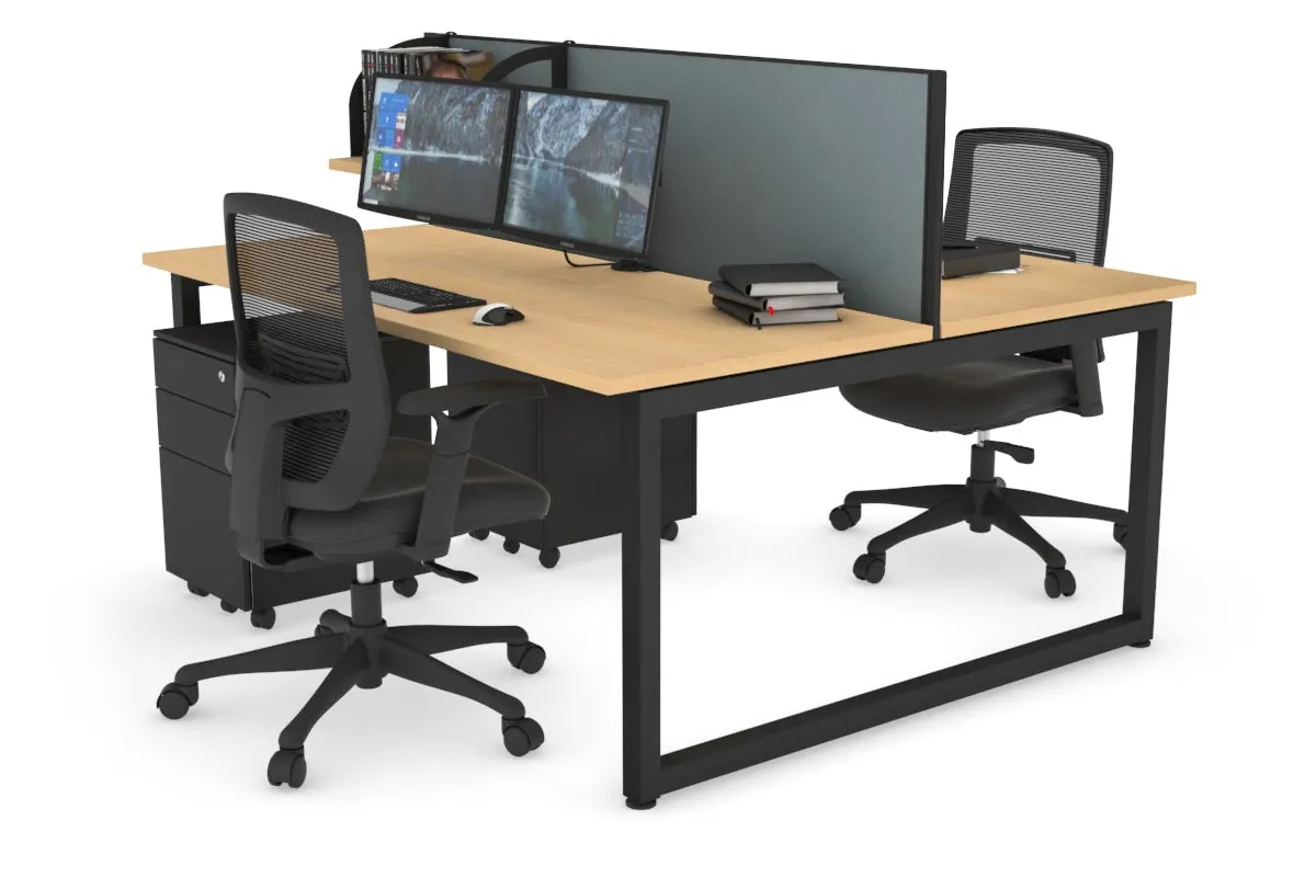 Quadro Loop Legs 2 Person Office Workstation [1400L x 700W]