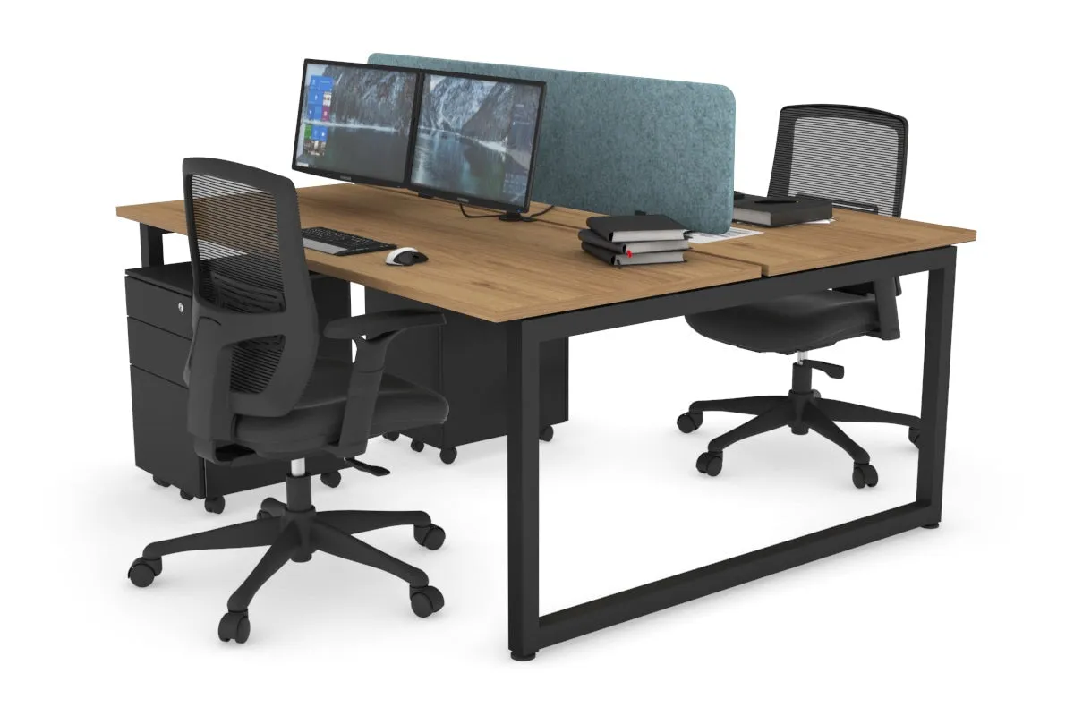 Quadro Loop Legs 2 Person Office Workstation [1400L x 700W]
