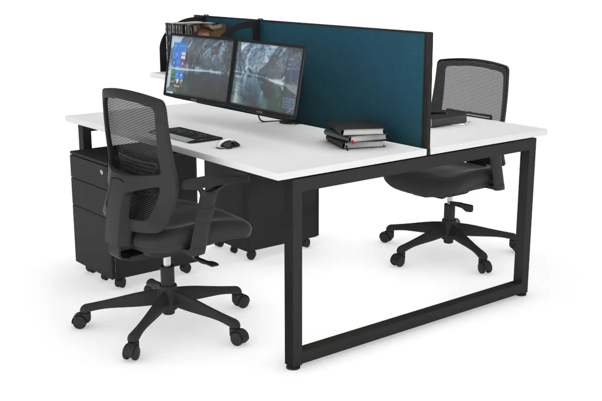 Quadro Loop Legs 2 Person Office Workstation [1400L x 700W]