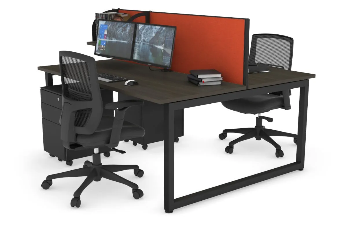 Quadro Loop Legs 2 Person Office Workstation [1400L x 700W]