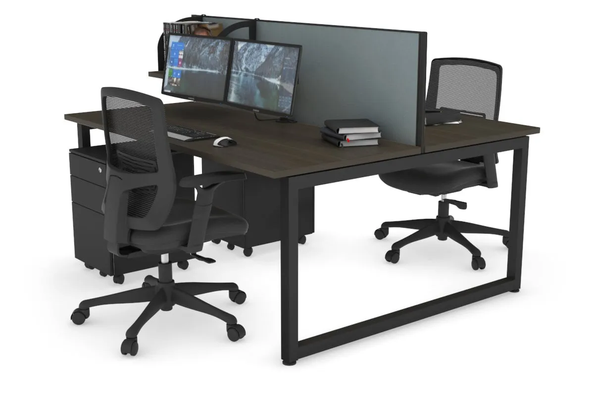 Quadro Loop Legs 2 Person Office Workstation [1400L x 700W]