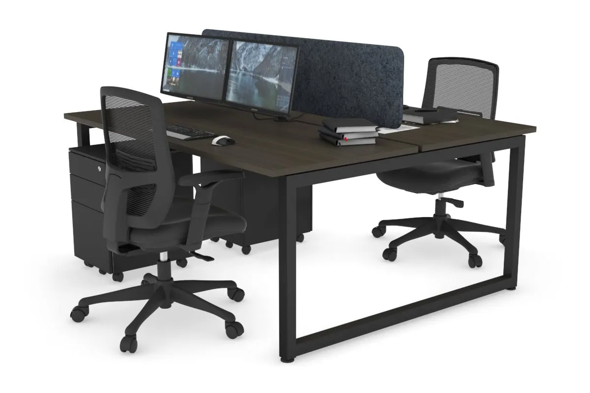 Quadro Loop Legs 2 Person Office Workstation [1400L x 700W]