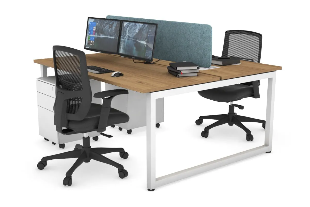 Quadro Loop Legs 2 Person Office Workstation [1400L x 700W]