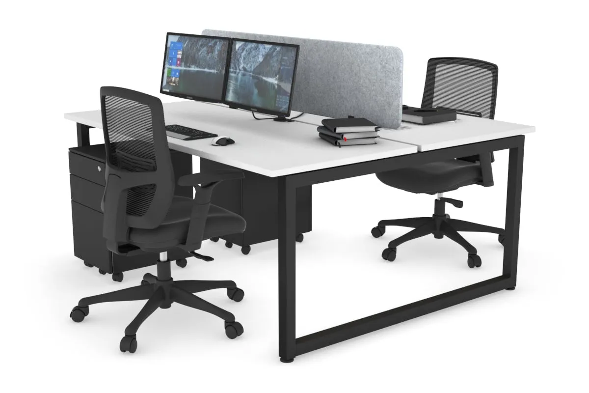 Quadro Loop Legs 2 Person Office Workstation [1400L x 700W]