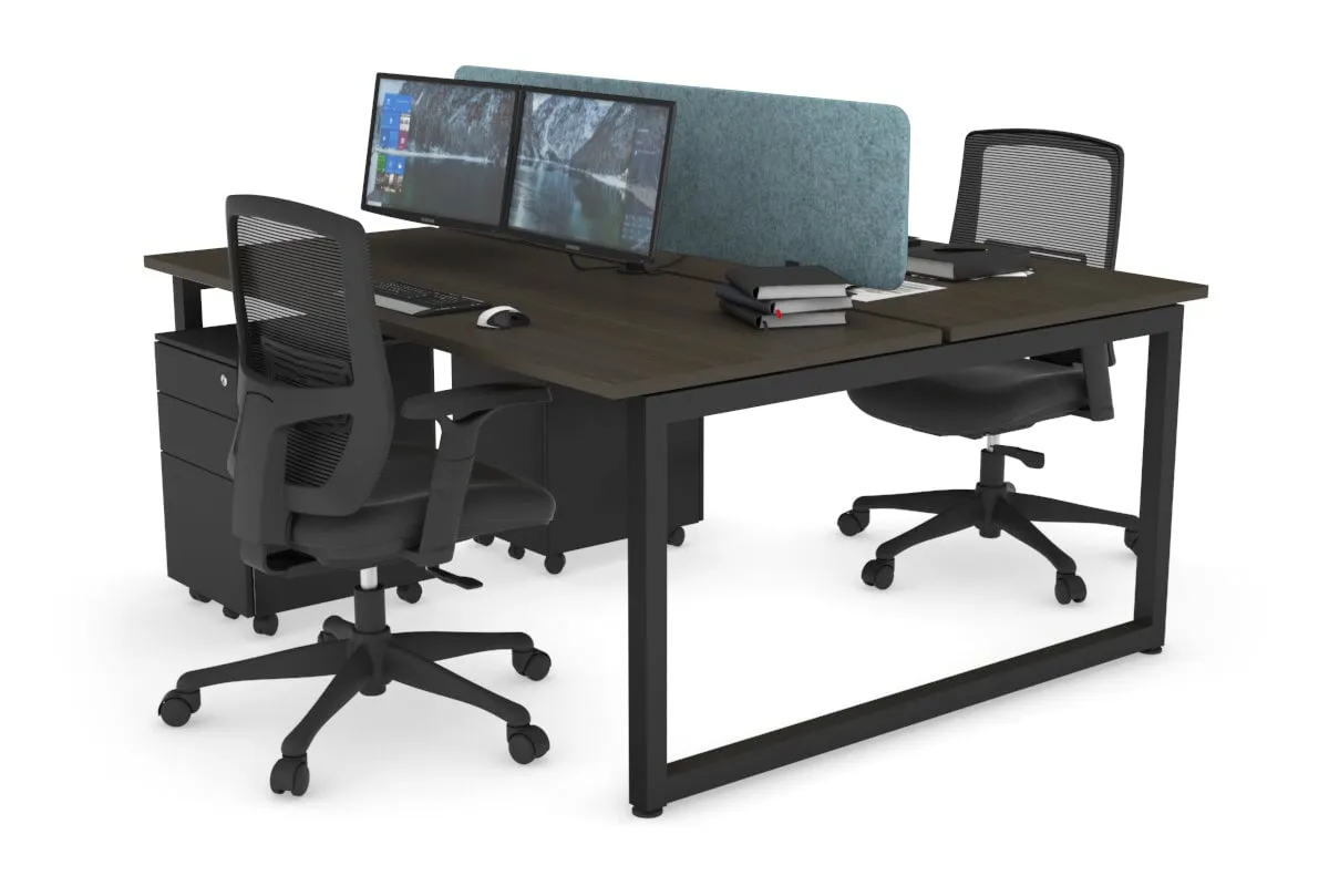 Quadro Loop Legs 2 Person Office Workstation [1400L x 700W]