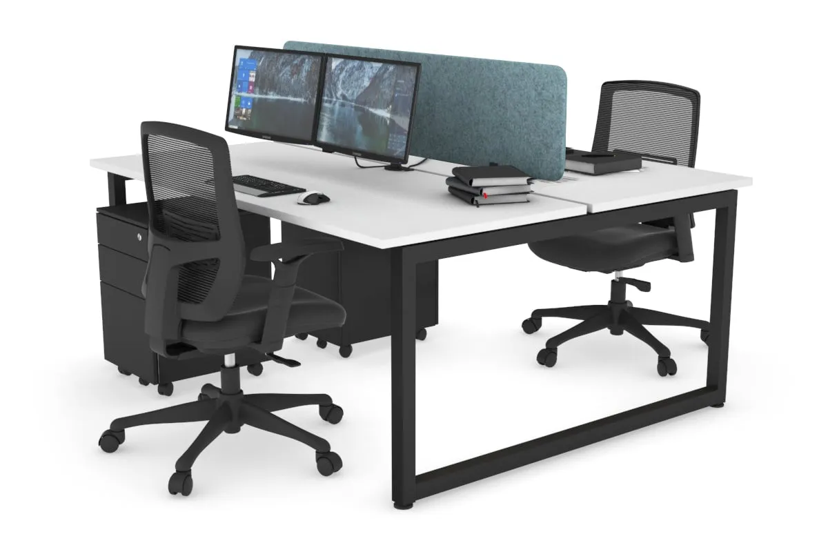 Quadro Loop Legs 2 Person Office Workstation [1400L x 700W]