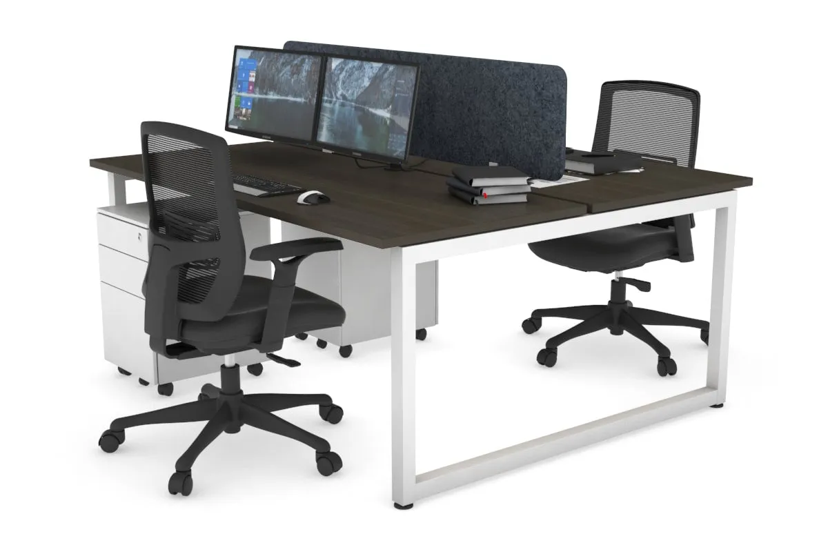 Quadro Loop Legs 2 Person Office Workstation [1400L x 700W]