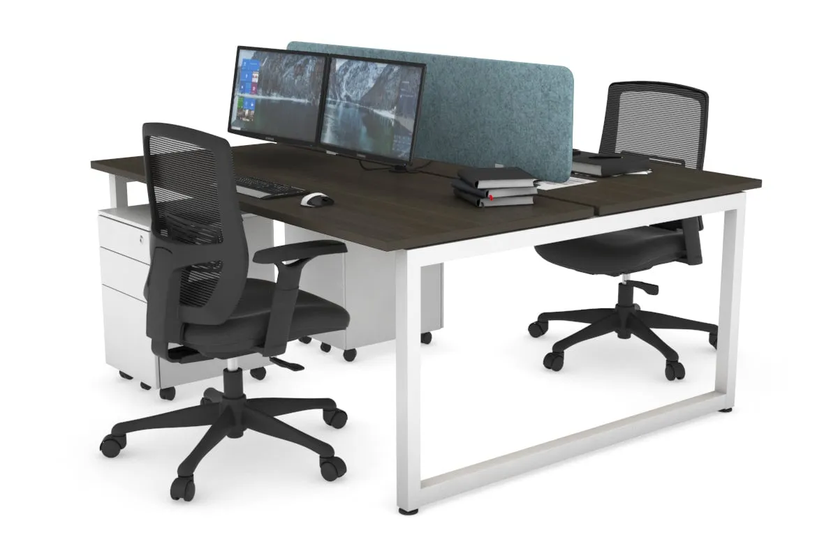 Quadro Loop Legs 2 Person Office Workstation [1400L x 700W]