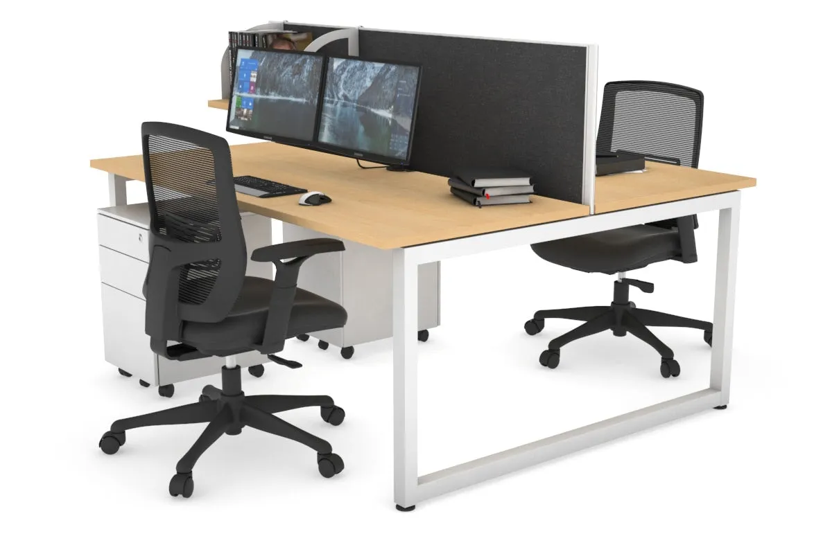 Quadro Loop Legs 2 Person Office Workstation [1400L x 700W]
