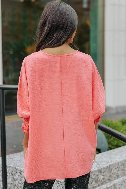 That Time of Day Coral Top