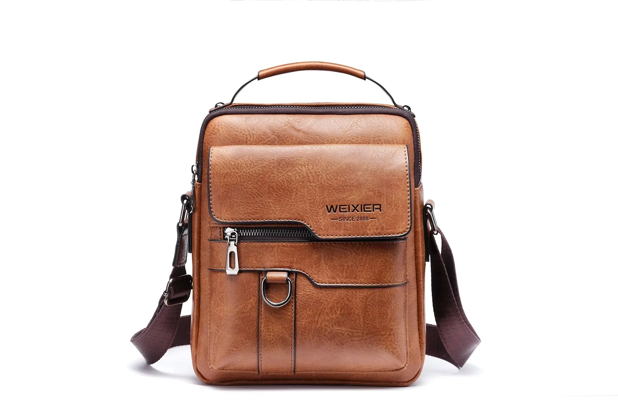 Waterproof Leather Business Casual Shoulder Sling Bag