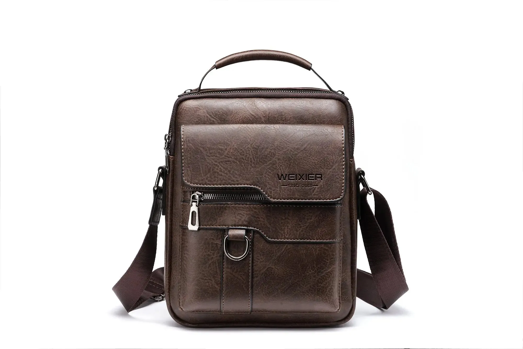 Waterproof Leather Business Casual Shoulder Sling Bag